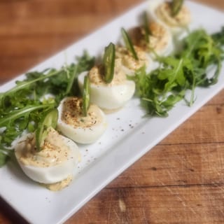 Chorizo Deviled Eggs