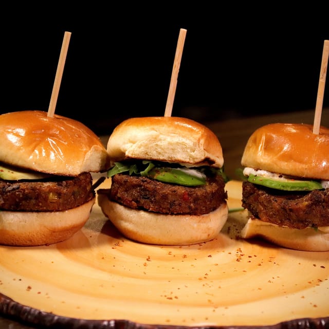 Vegetarian Sliders.