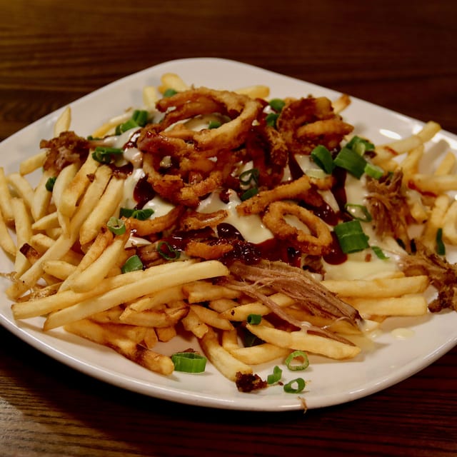 Voodoo BBQ Pork Fries.